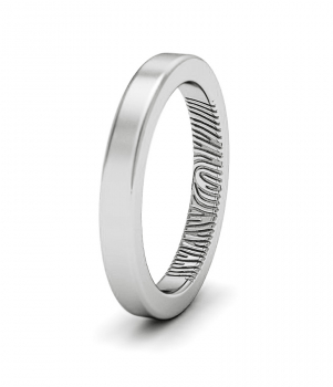 Кольцо с отпечатком пальца (Мод. 103)